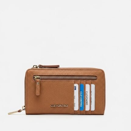 clevontro Women's Practical Zipper Wallet RFID Blocking Clutch & Card Holder